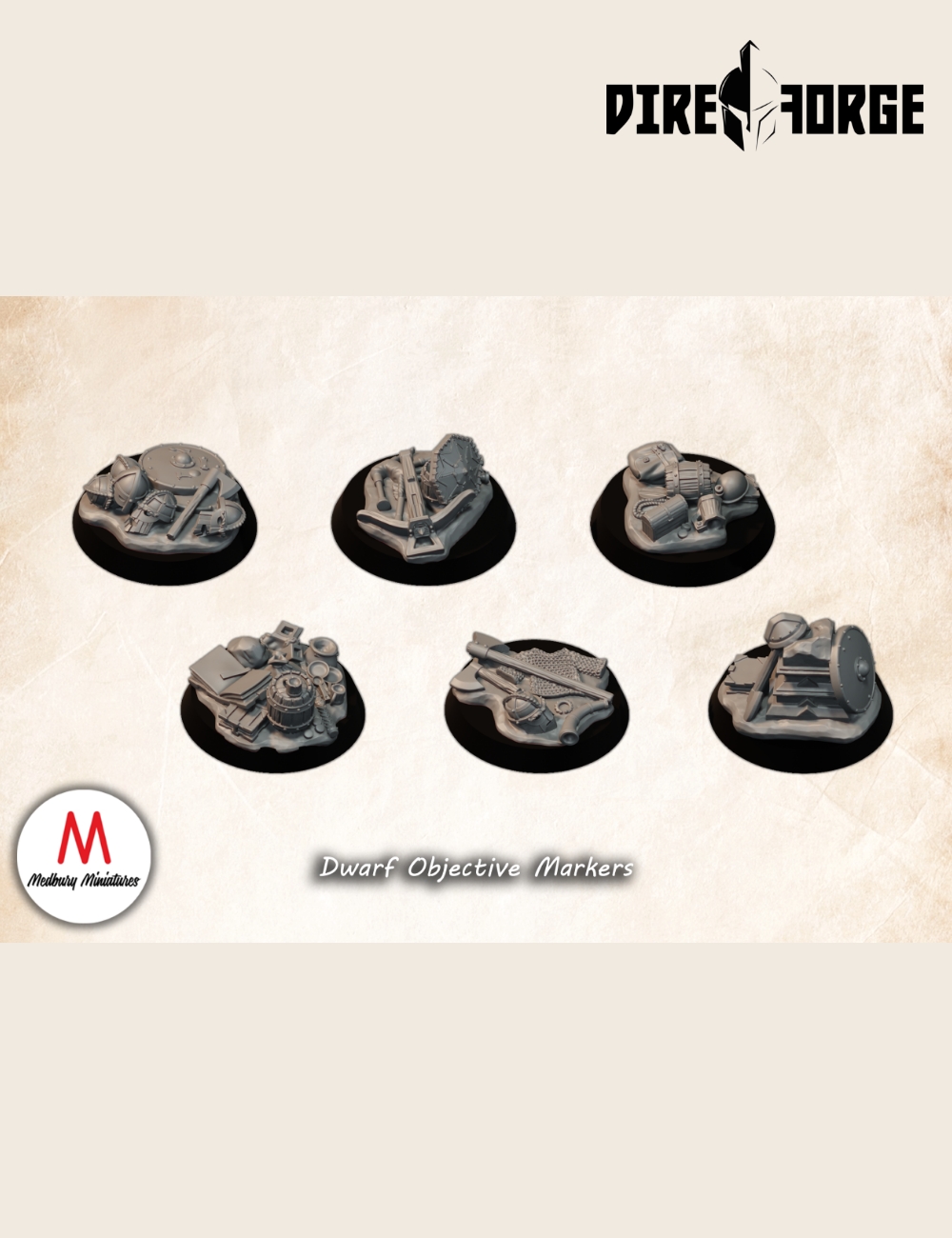 5 Dwarven Objective Markers