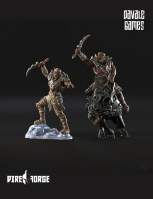 Ghrasku Foot and Mounted With Dagger | Blood-Handed Orcs | Davale Games | Fantasy