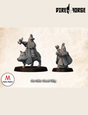 Gur-Adur Dwarf King | Dwarves of the Saphire Ridges | Medbury | Fantasy