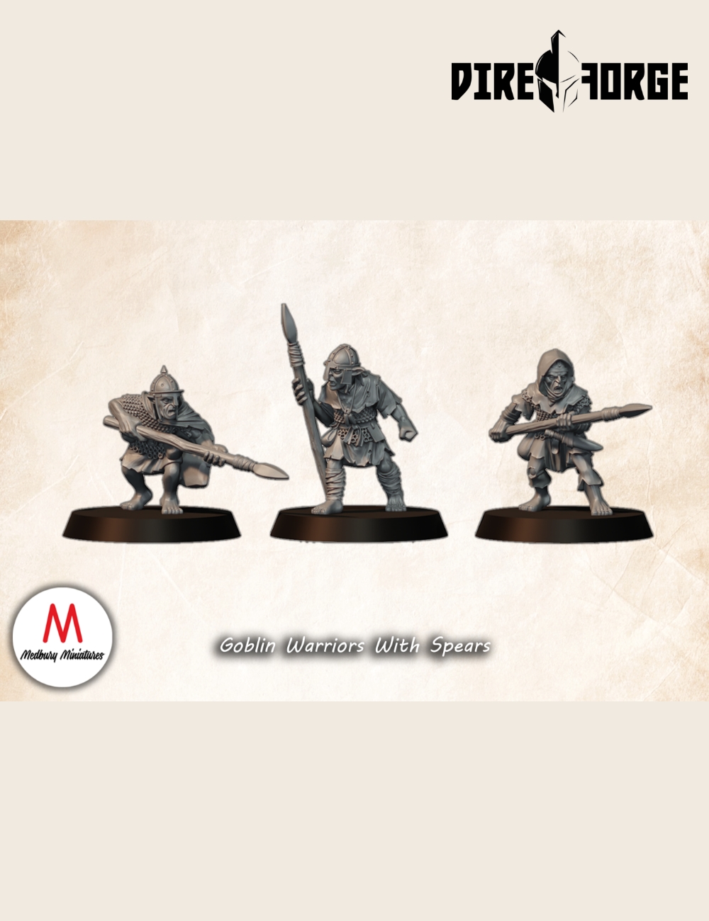 4 Goblin Warriors With Spears