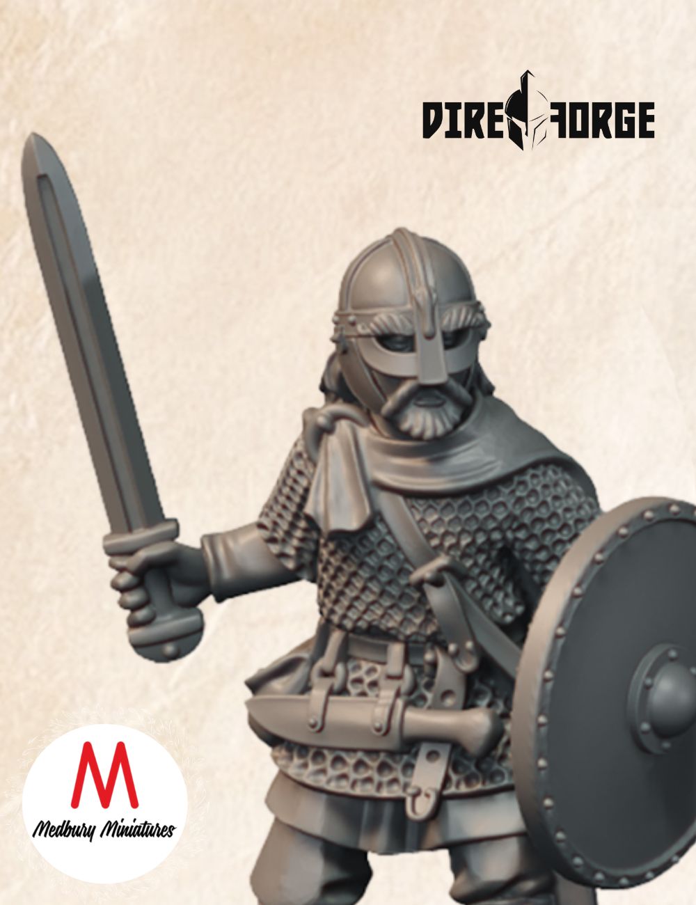 Armoured Saxon Warriors With Sword And Shield (1)