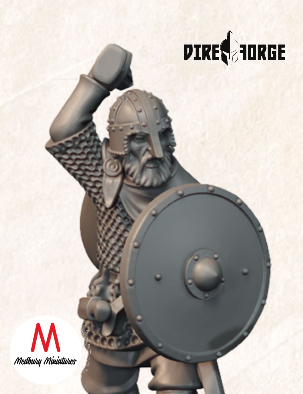 Armoured Saxon Warriors With Sword And Shield (2)