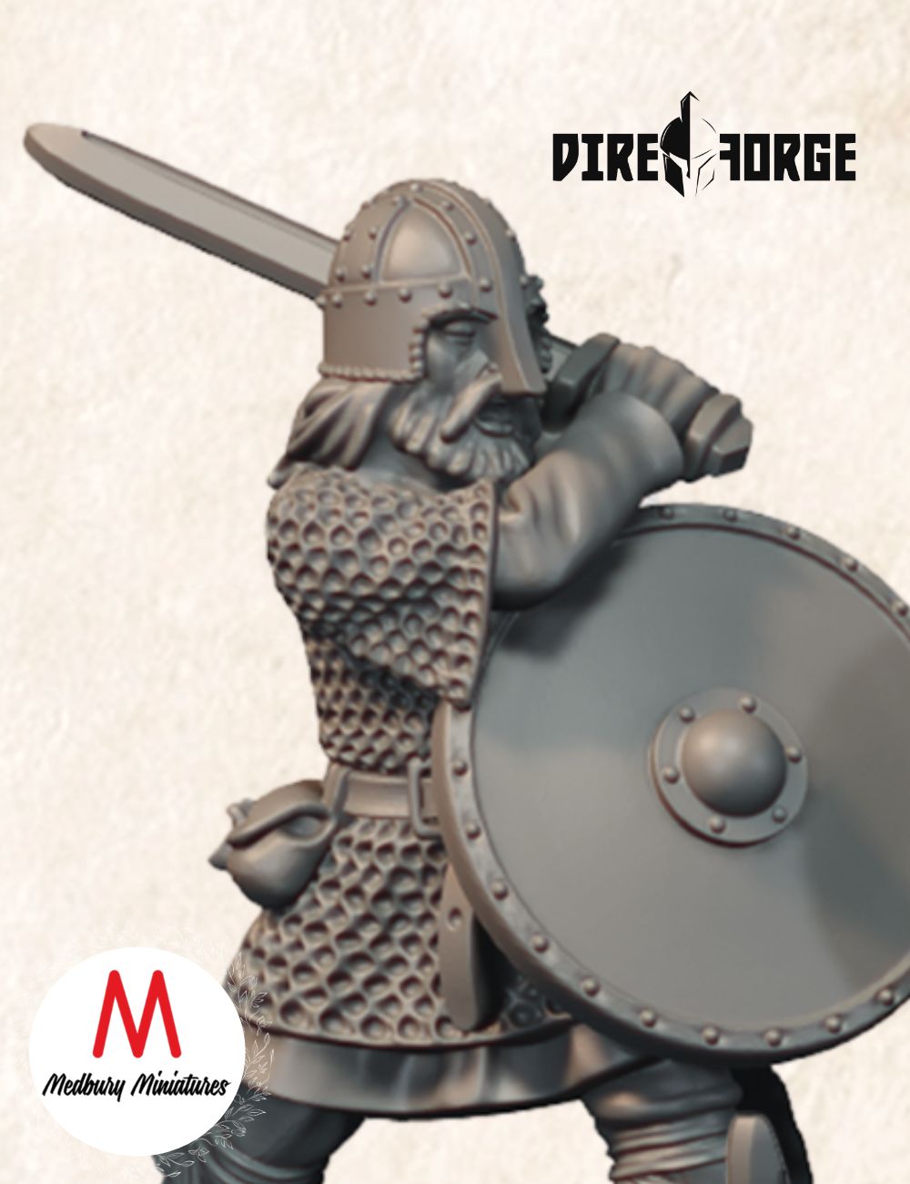 Armoured Saxon Warriors With Sword And Shield (3)