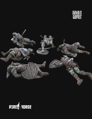 6x Morlok Orcs Casualties | Scenery | Davale Games | Fantasy