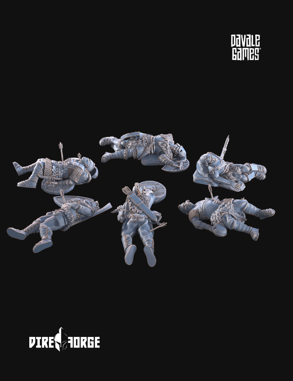 Scenery 6x Morlok Orcs Casualties (6)
