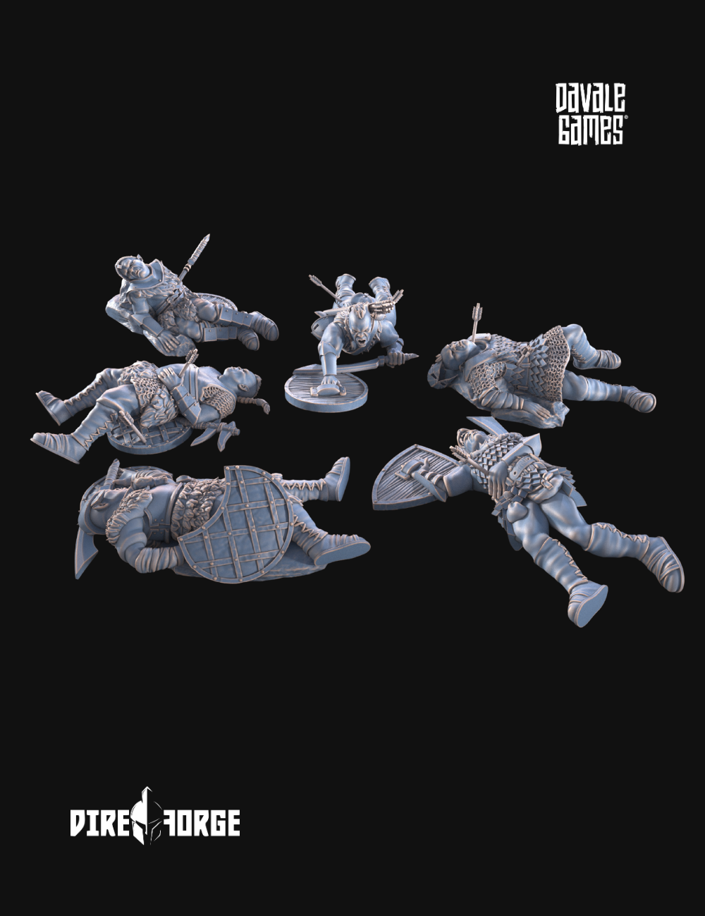 Scenery 6x Morlok Orcs Casualties (7)