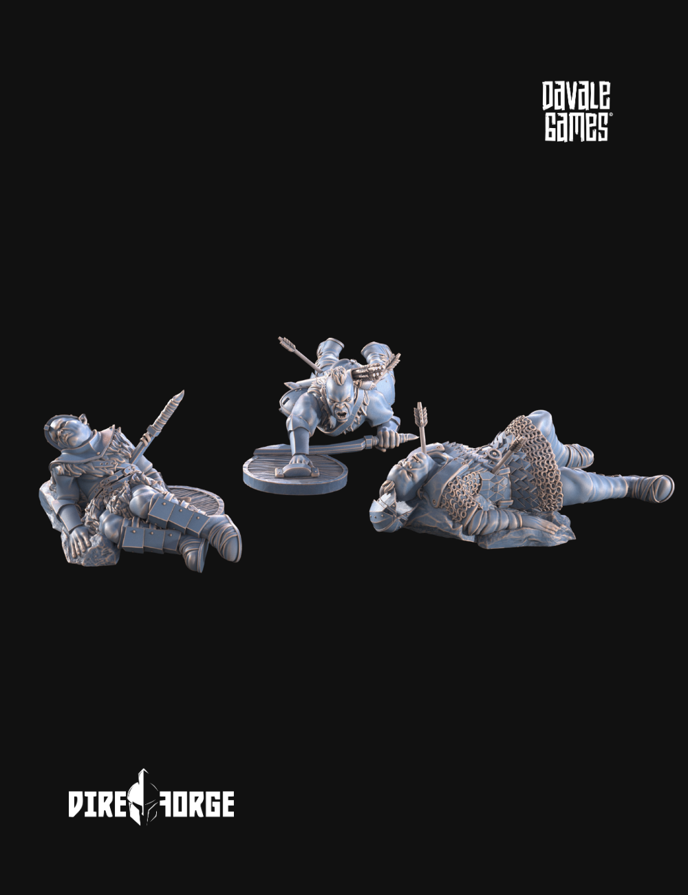 Scenery 6x Morlok Orcs Casualties (8)