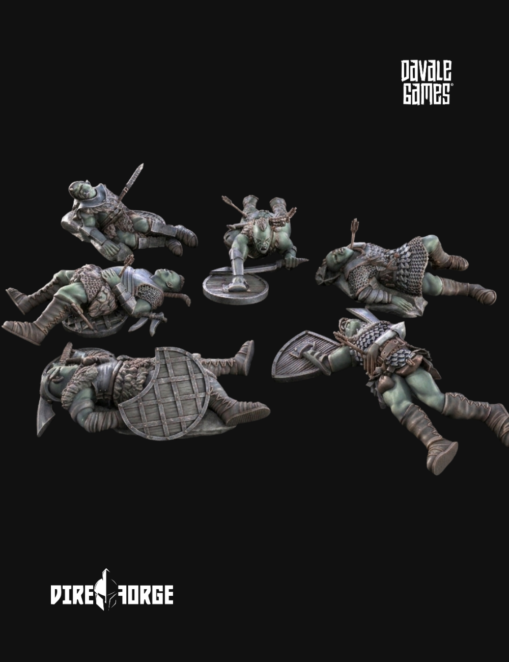 Scenery 6x Morlok Orcs Casualties