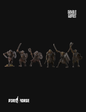 6x Elite Orcs shield & sword | Dark City of Morlok | Davale Games | Fantasy