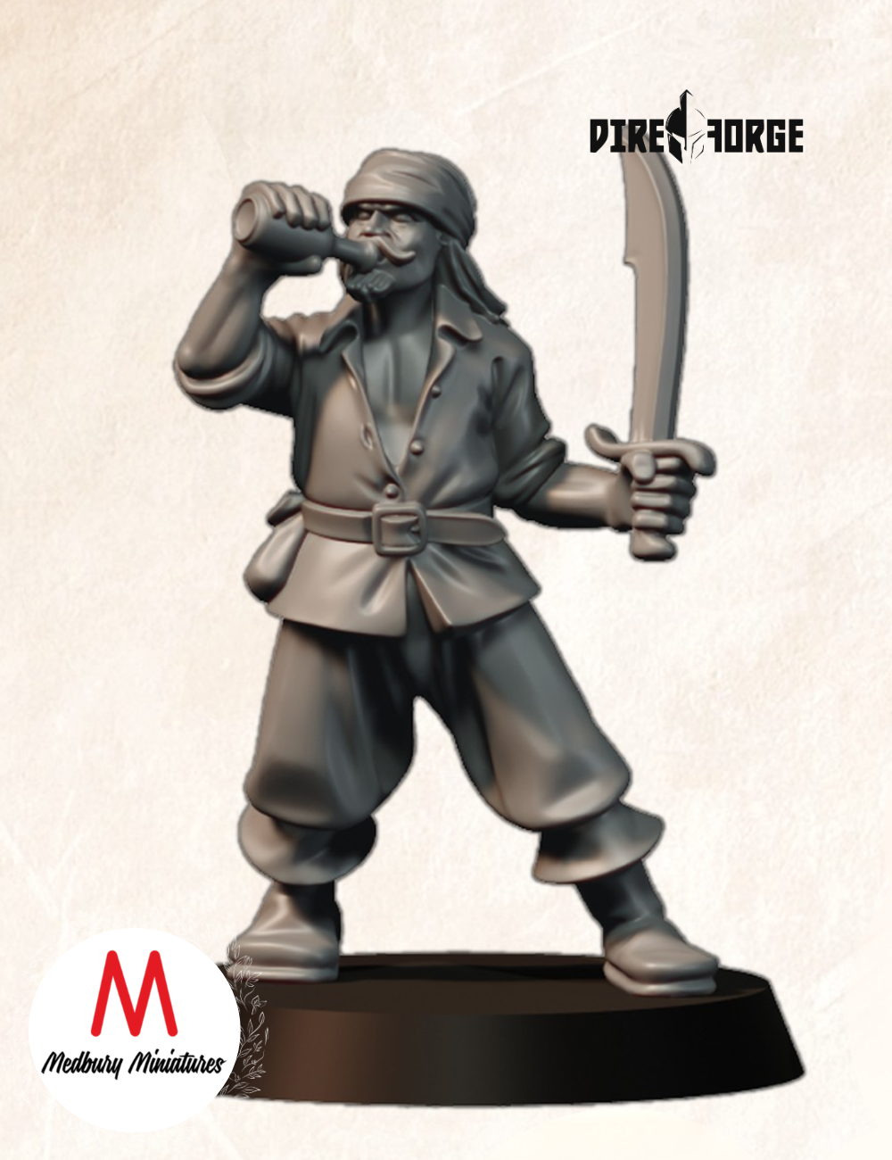 Drinking Pirate (Sword-Pistol Variants) (2)