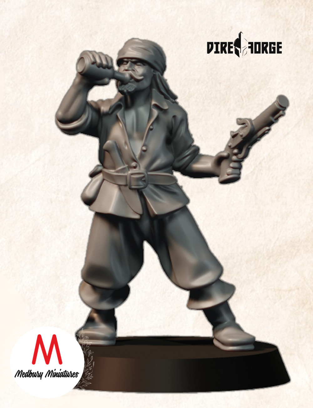 Drinking Pirate (Sword-Pistol Variants) (3)