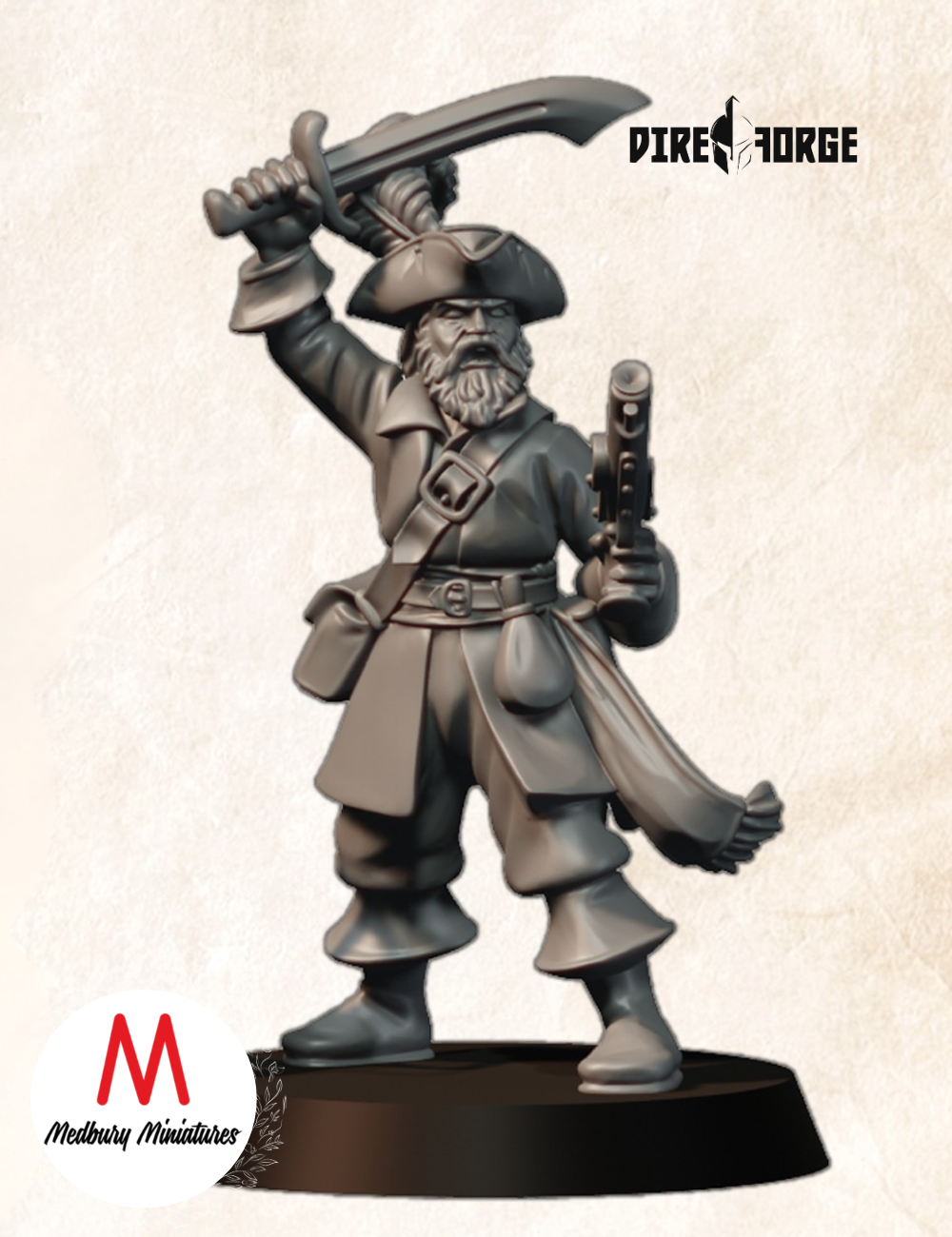 Pirate Captain (Crossbow-Pistol Variants) (3)
