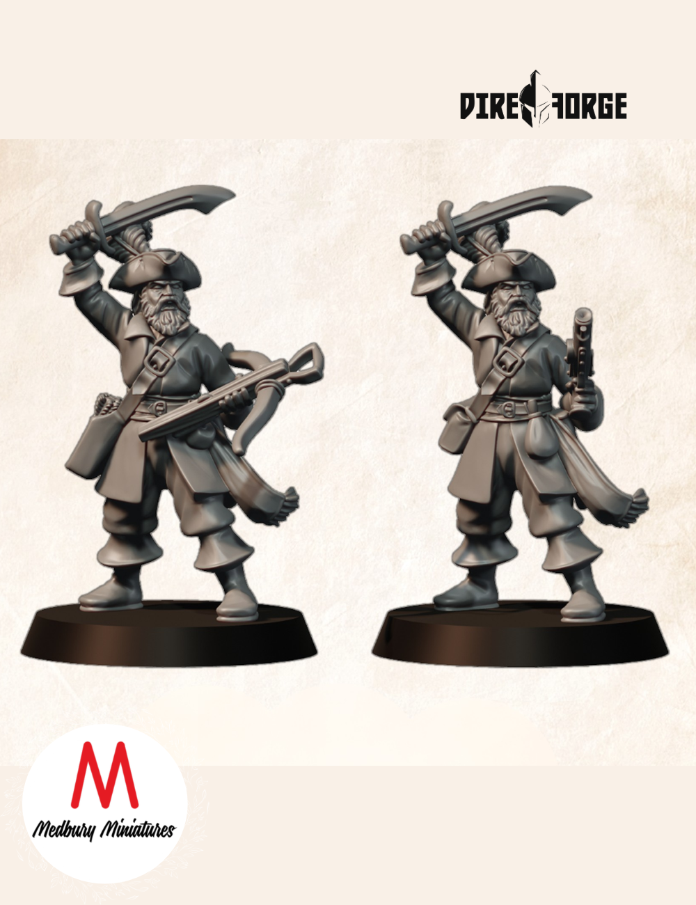 Pirate Captain (Crossbow-Pistol Variants)