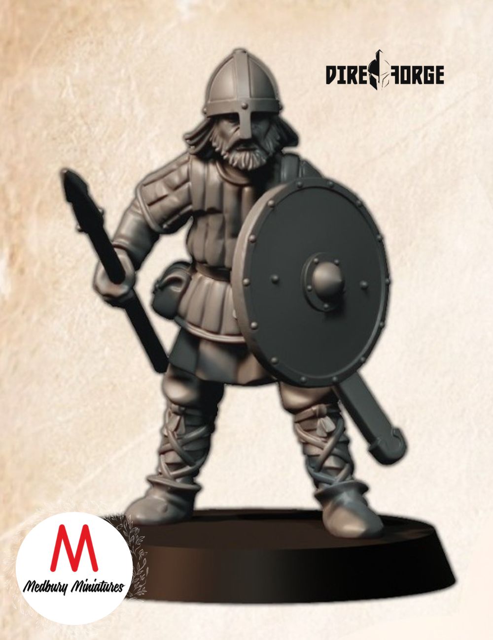 Dark Age Spearmen in Gambeson (2)