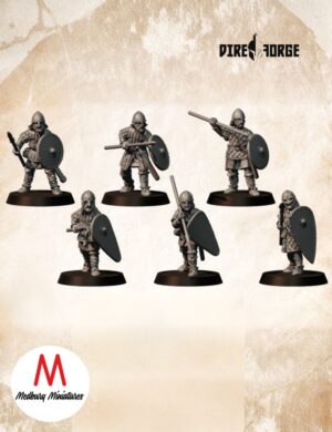 Dark Age Spearmen in Gambeson | Kingdom of Men | Medbury | Historical