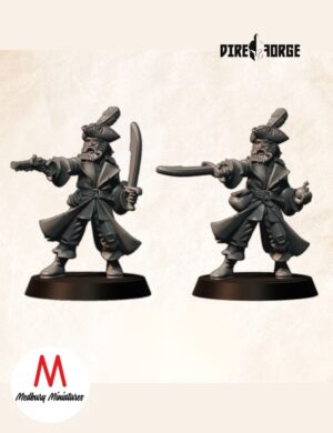 Pirate Captain 2 (Two variants) | Bandits | Medbury | Fantasy