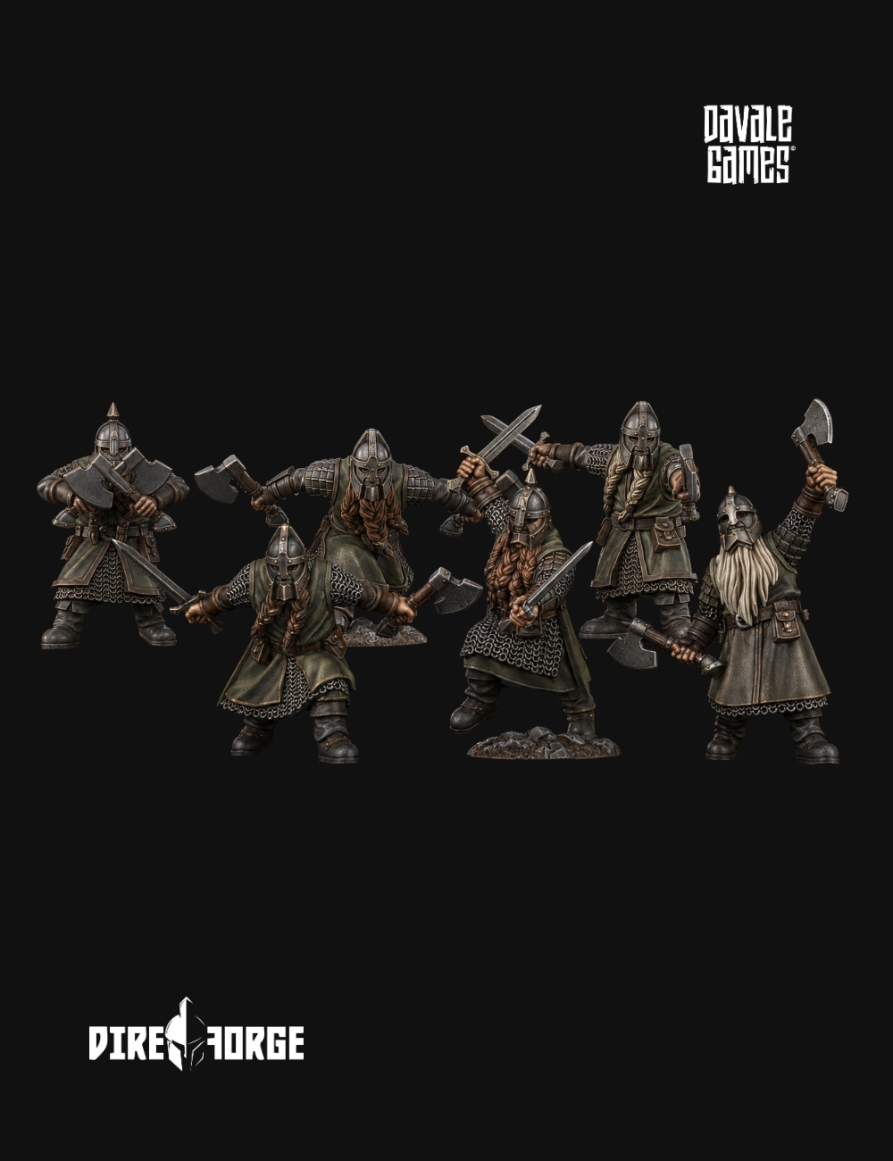 6x Steel Guards | Kalak Dwarves | Davale Games | Fantasy