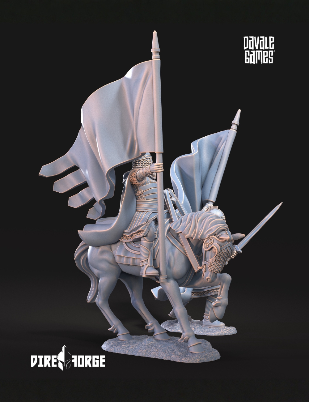 1x West Human Banner Mtd & Foot (3)