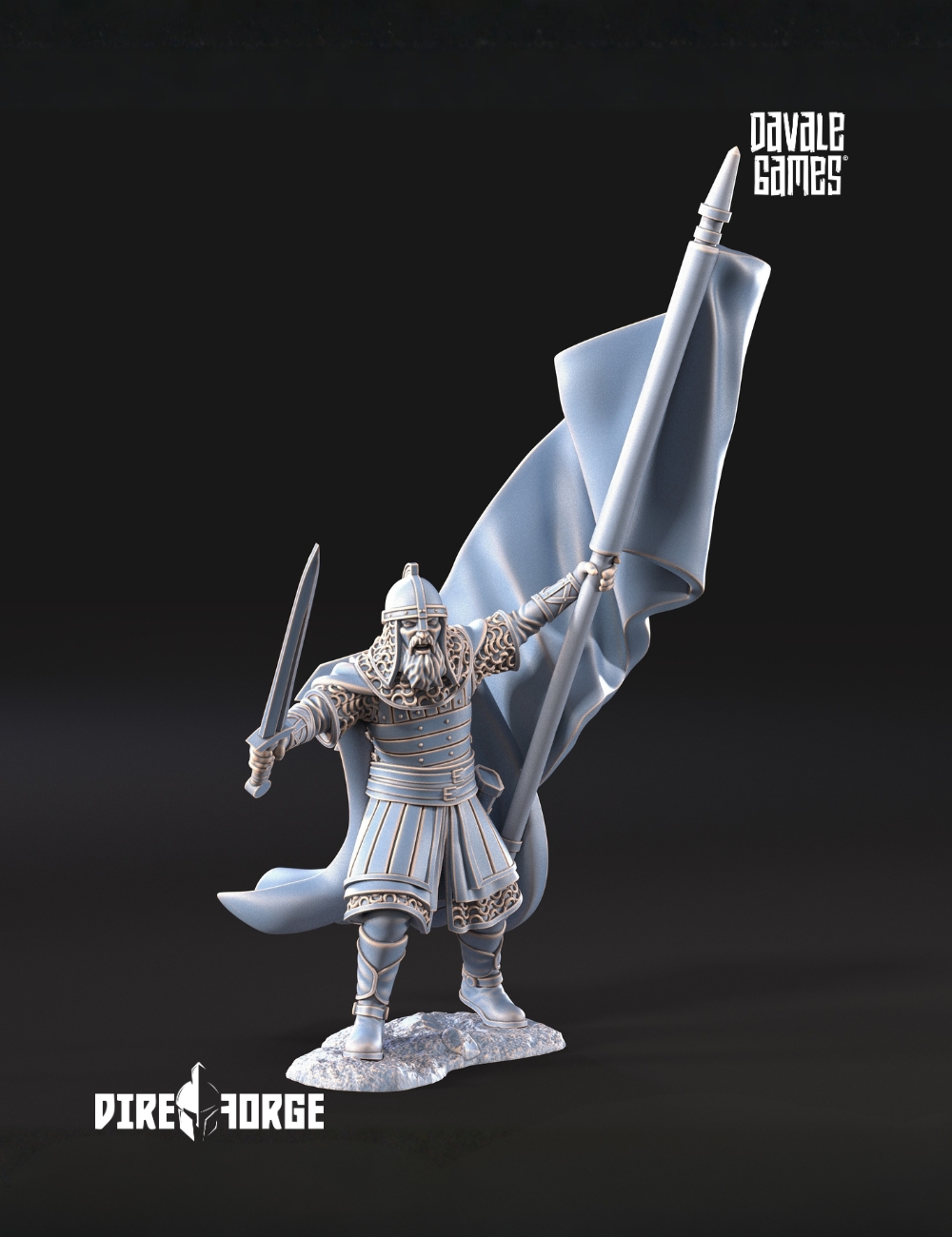 1x West Human Banner Mtd & Foot (8)