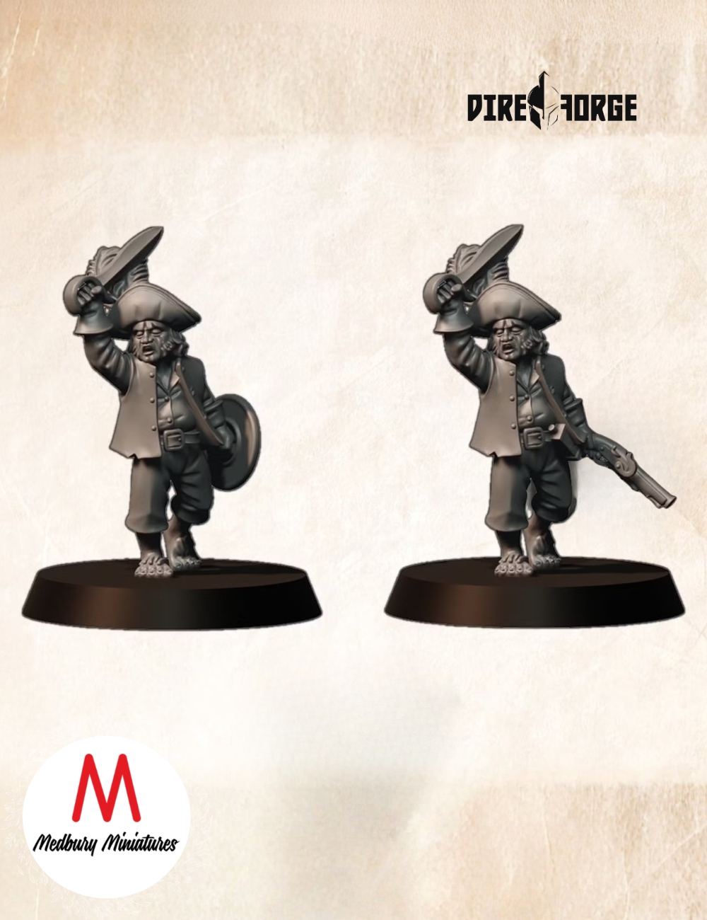 Pirate Halfing (2 Variants) | Bandits | Medbury | Fantasy